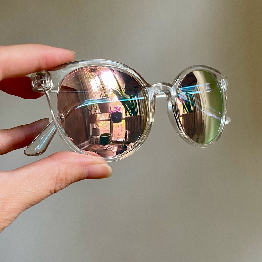 J. Crew Clear Round Cat Eye Sunglasses - Picture 6 of 9